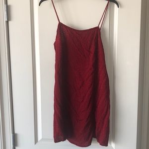 Little red mini dress